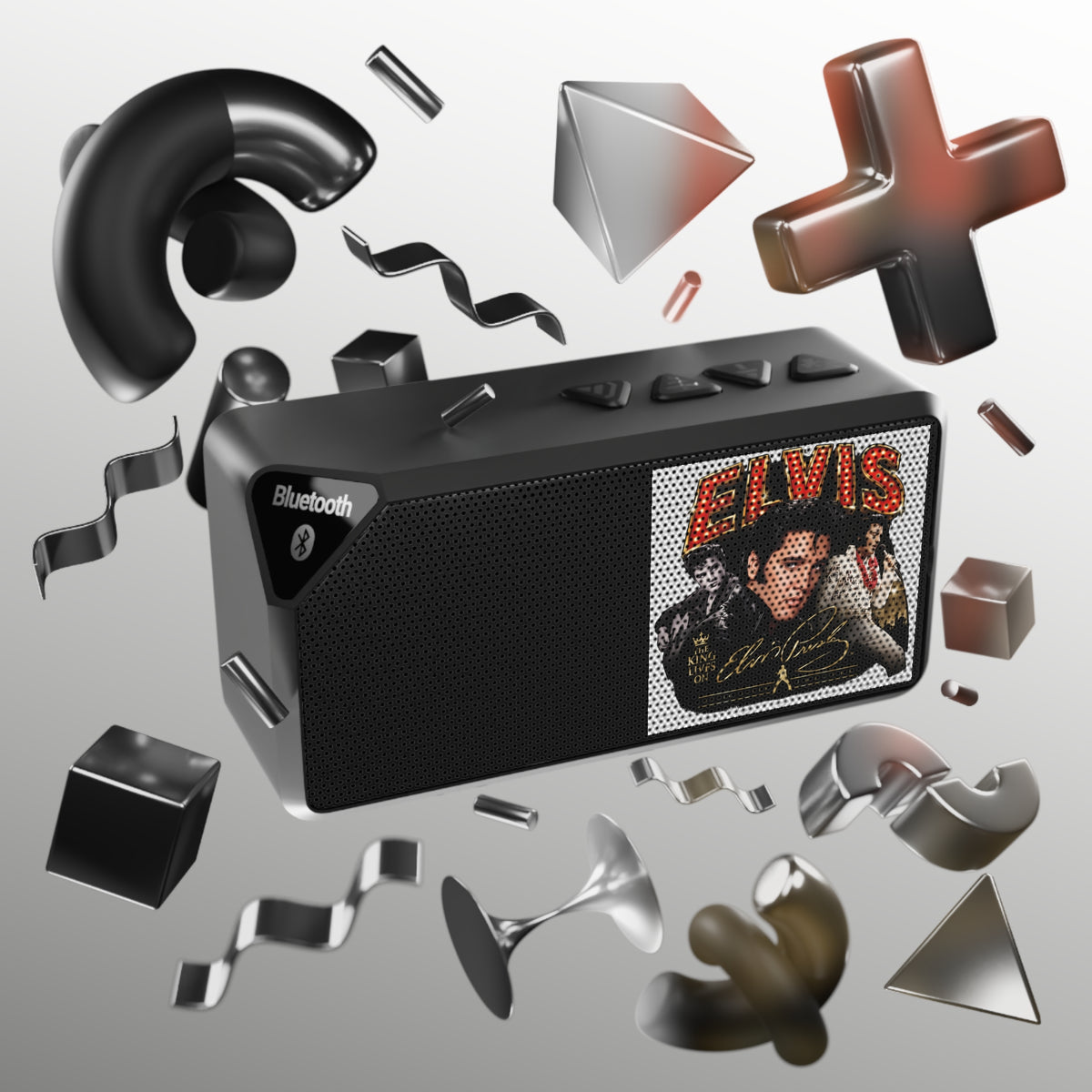 Elvis Retro Portrait Bluetooth Speaker