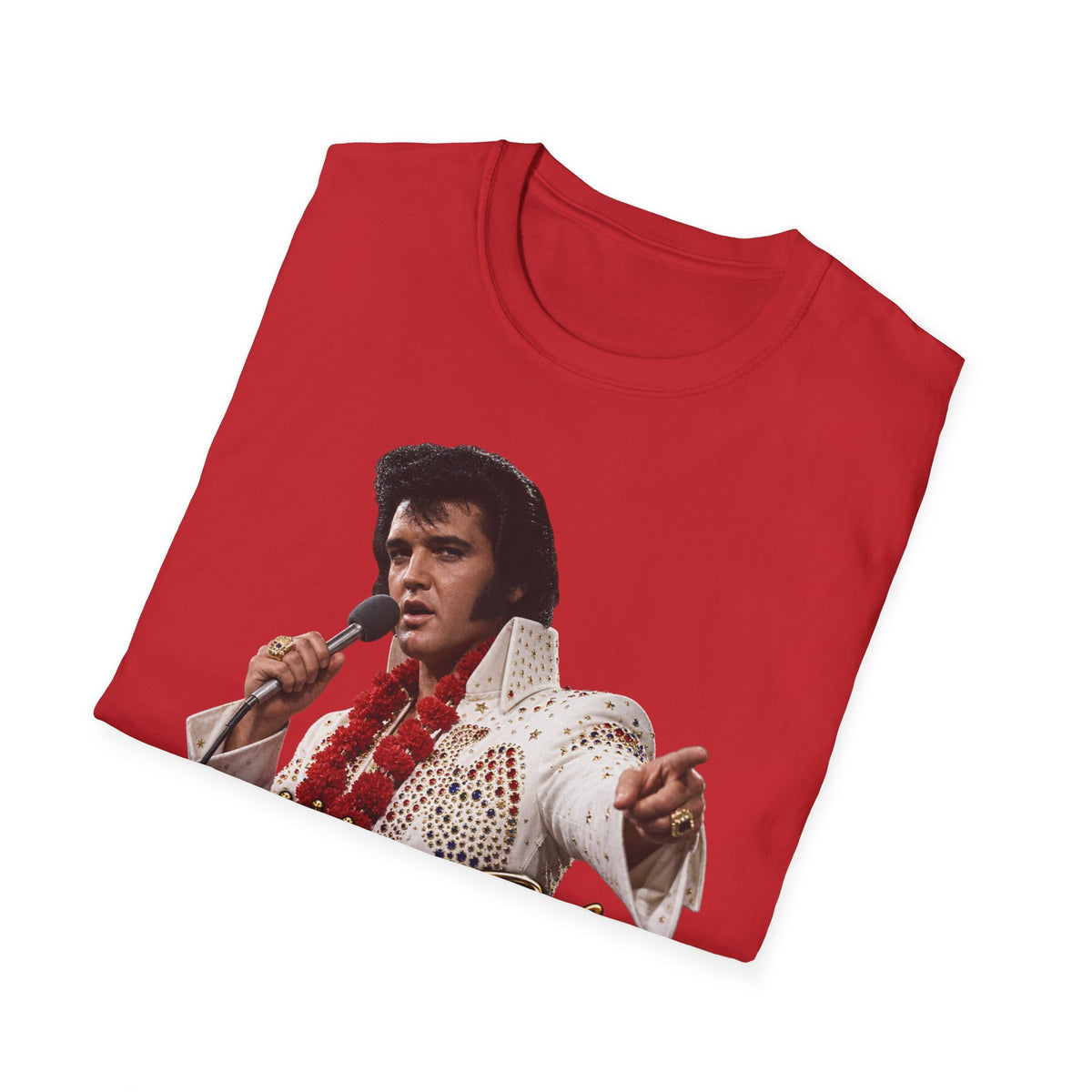 Elvis Pointing Unisex Softstyle T-Shirt