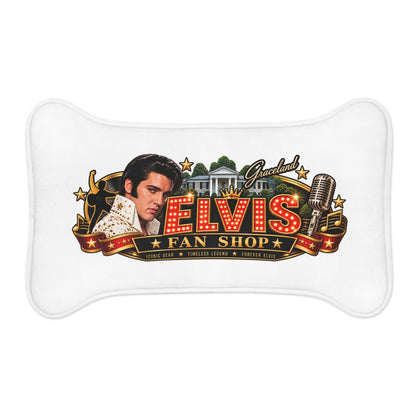 Elvis Fan Shop Pet Feeding Mat – Retro Graceland Dog & Cat Bowl Placemat