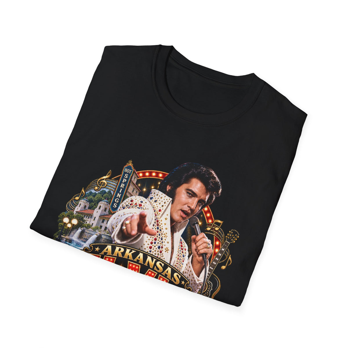 Hot Springs Elvis Festival Unisex Softstyle T-Shirt