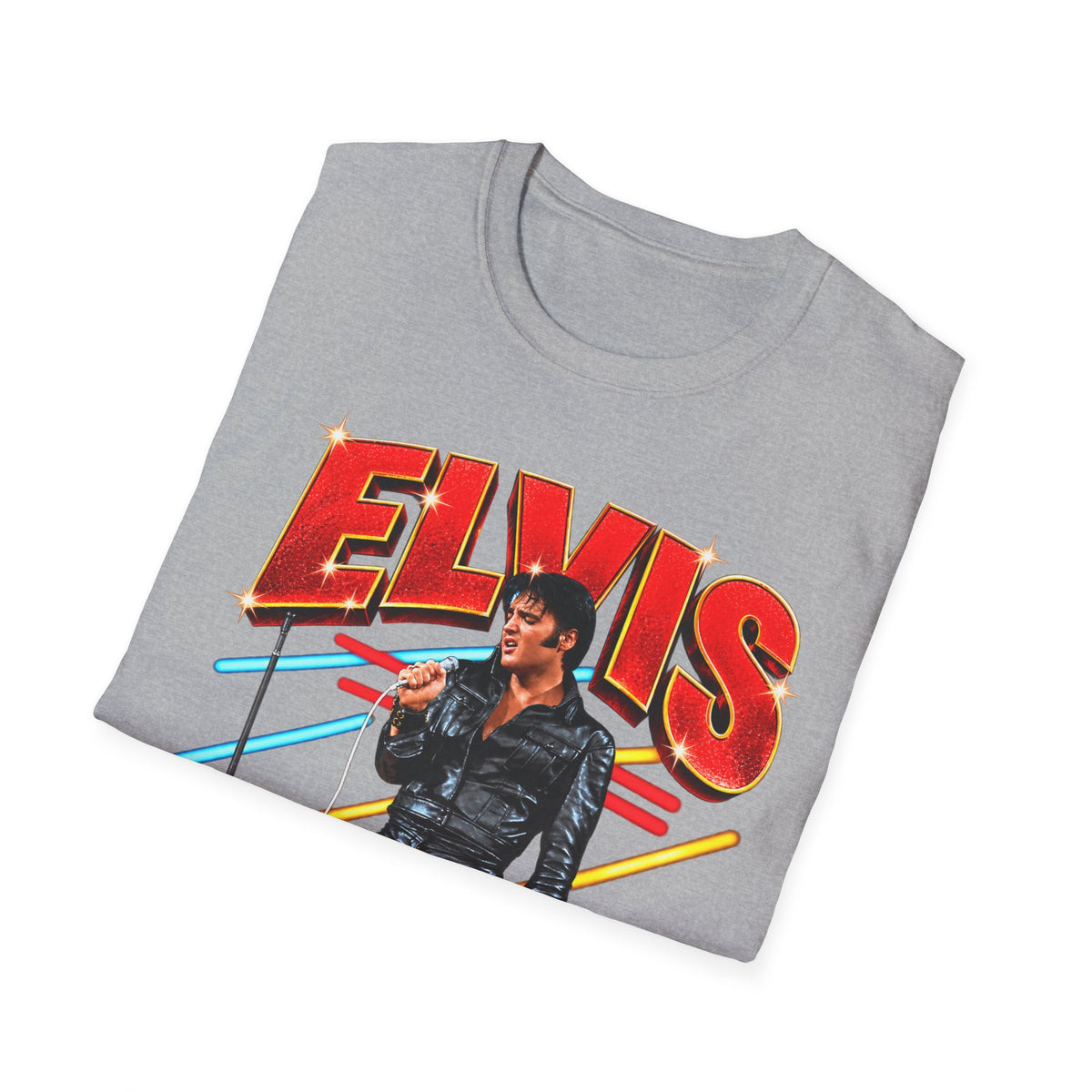 Retro Elvis Concert Sticker Tee