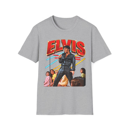 Retro Elvis Concert Sticker Tee