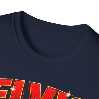 Retro Elvis Concert Sticker Tee