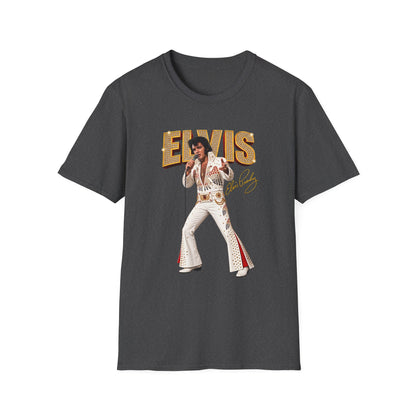 Elvis Presley Vintage Graphic T‑Shirt — 'Elvis' Signature Concert Tee