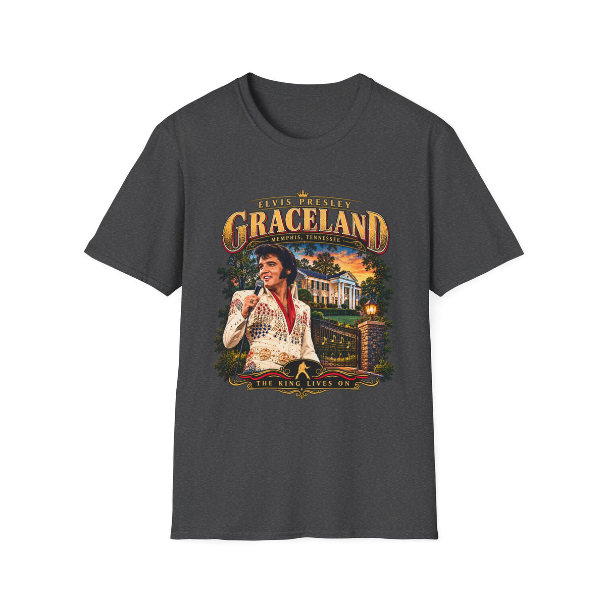 Graceland Elvis Presley Vintage Tour T-Shirt