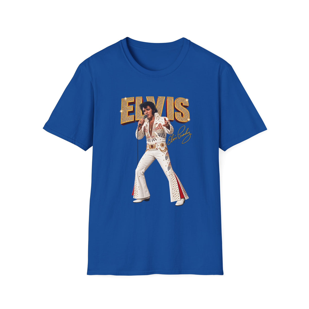 Elvis Presley Vintage Graphic T‑Shirt — 'Elvis' Signature Concert Tee