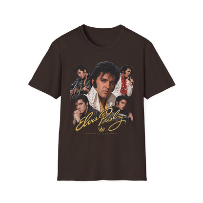 Elvis Vintage Rock Icon Collage T-Shirt