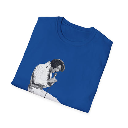 Kneeling Elvis Vintage Script Tee