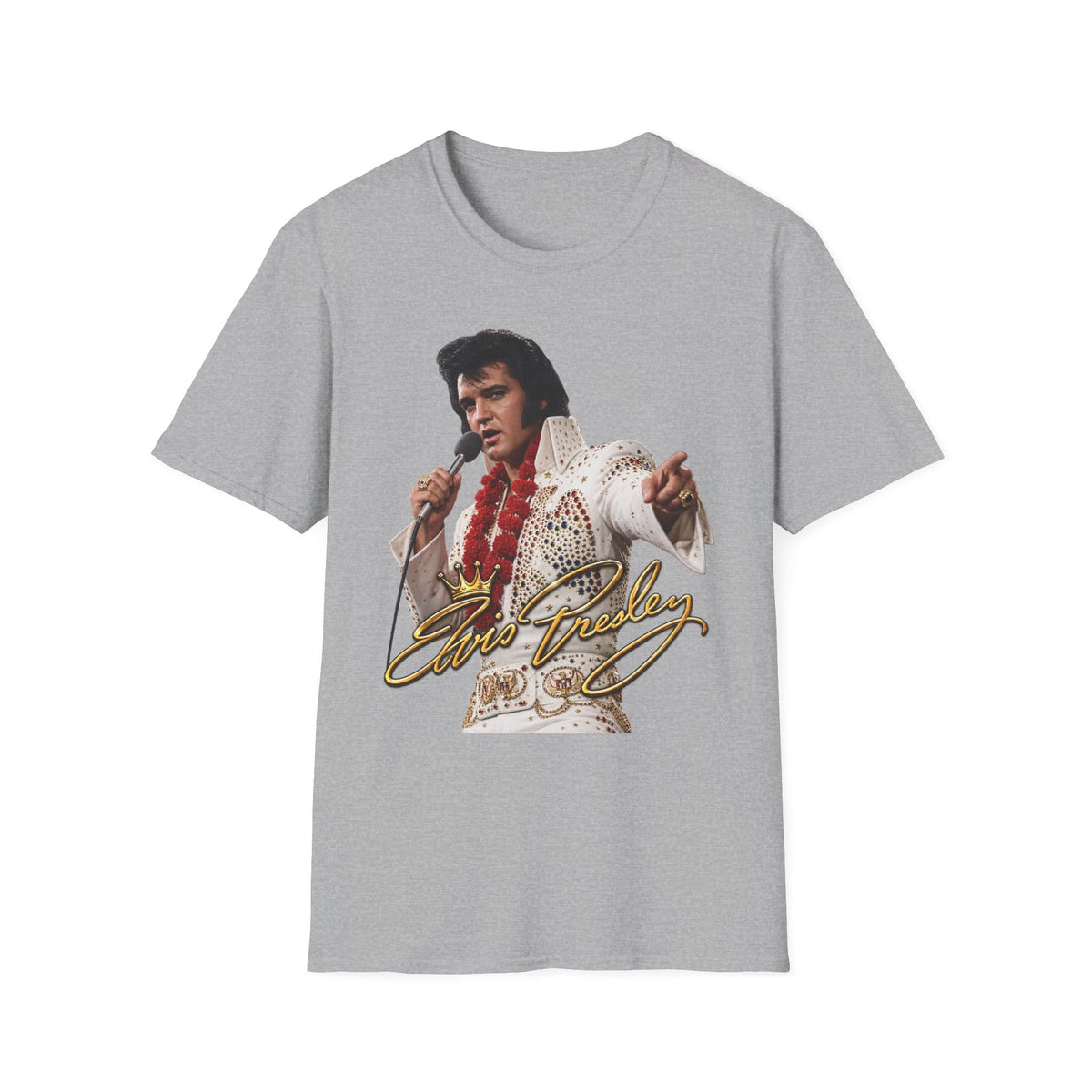 Elvis Pointing Unisex Softstyle T-Shirt