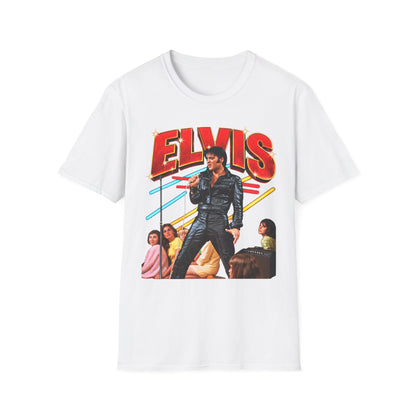 Retro Elvis Concert Sticker Tee