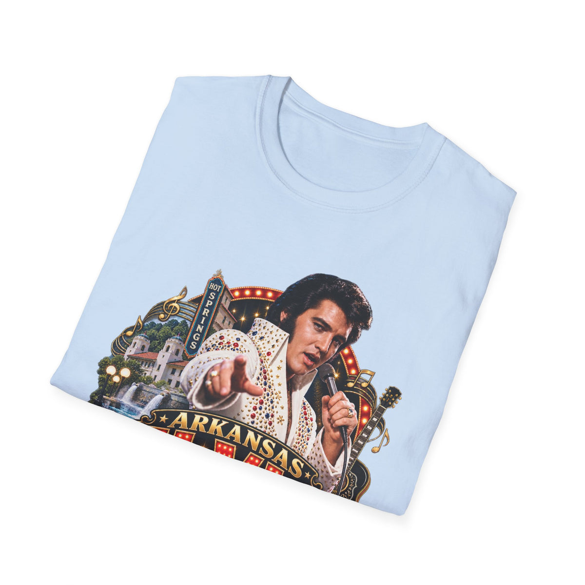 Hot Springs Elvis Festival Unisex Softstyle T-Shirt
