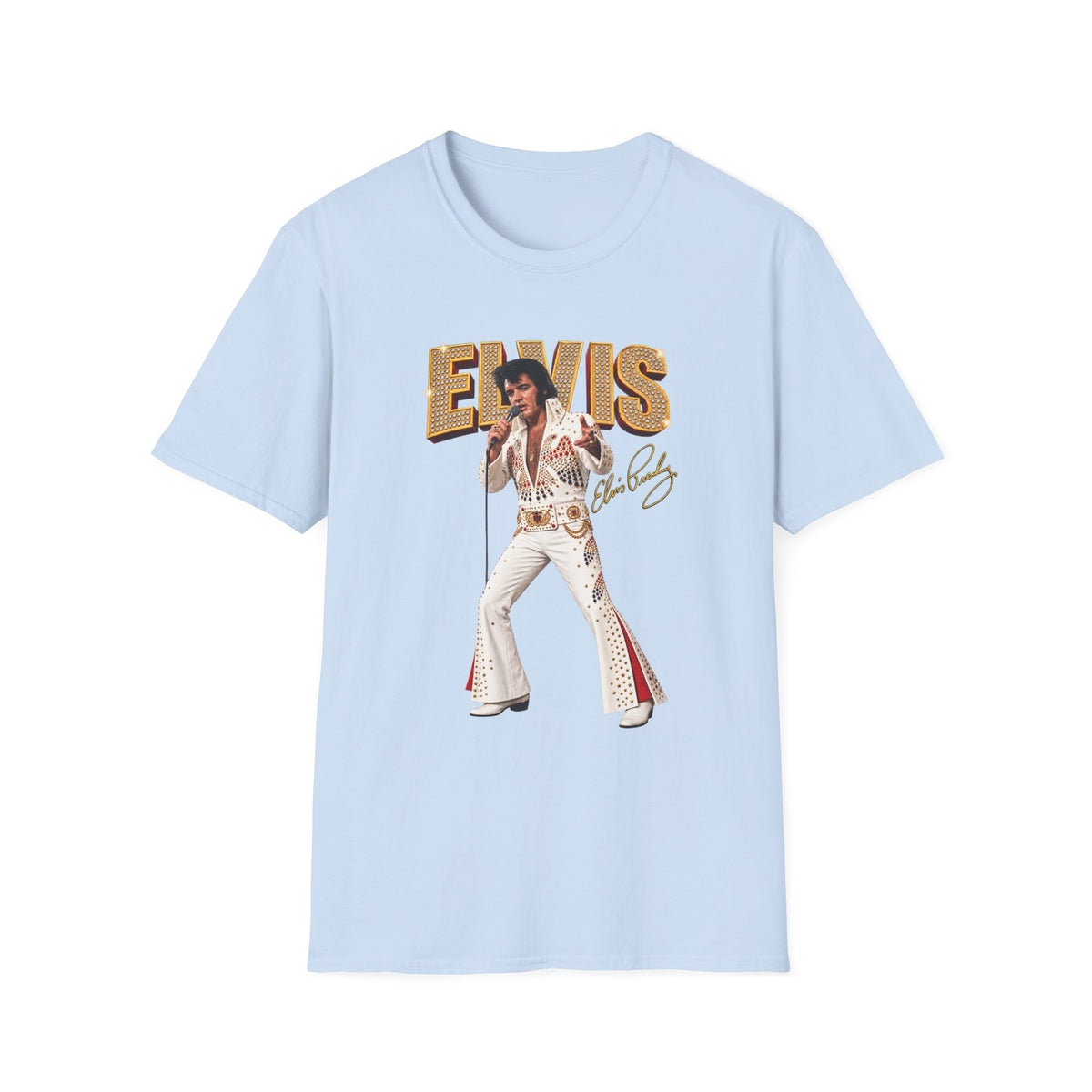 Elvis Presley Vintage Graphic T‑Shirt — 'Elvis' Signature Concert Tee