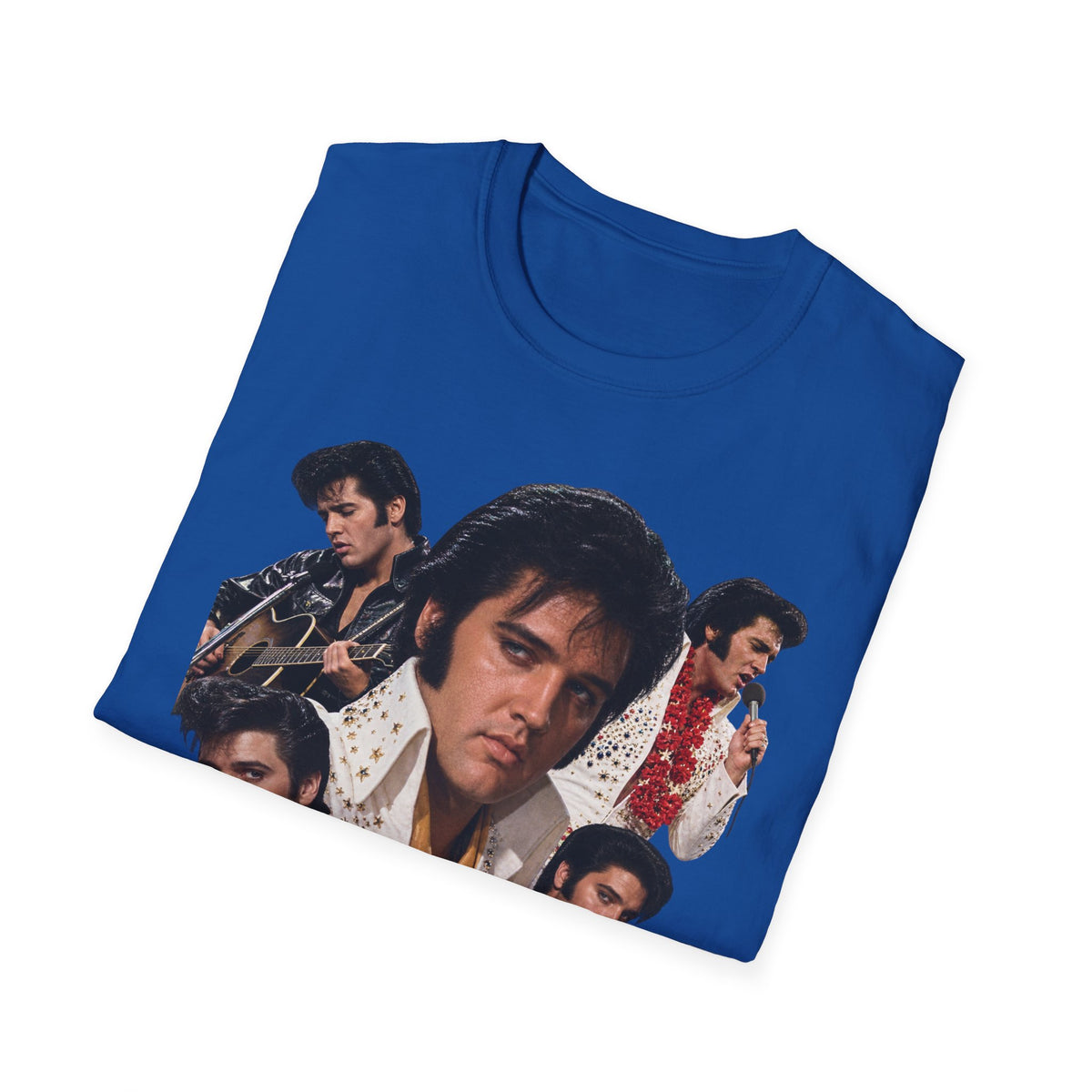 Elvis Vintage Rock Icon Collage T-Shirt
