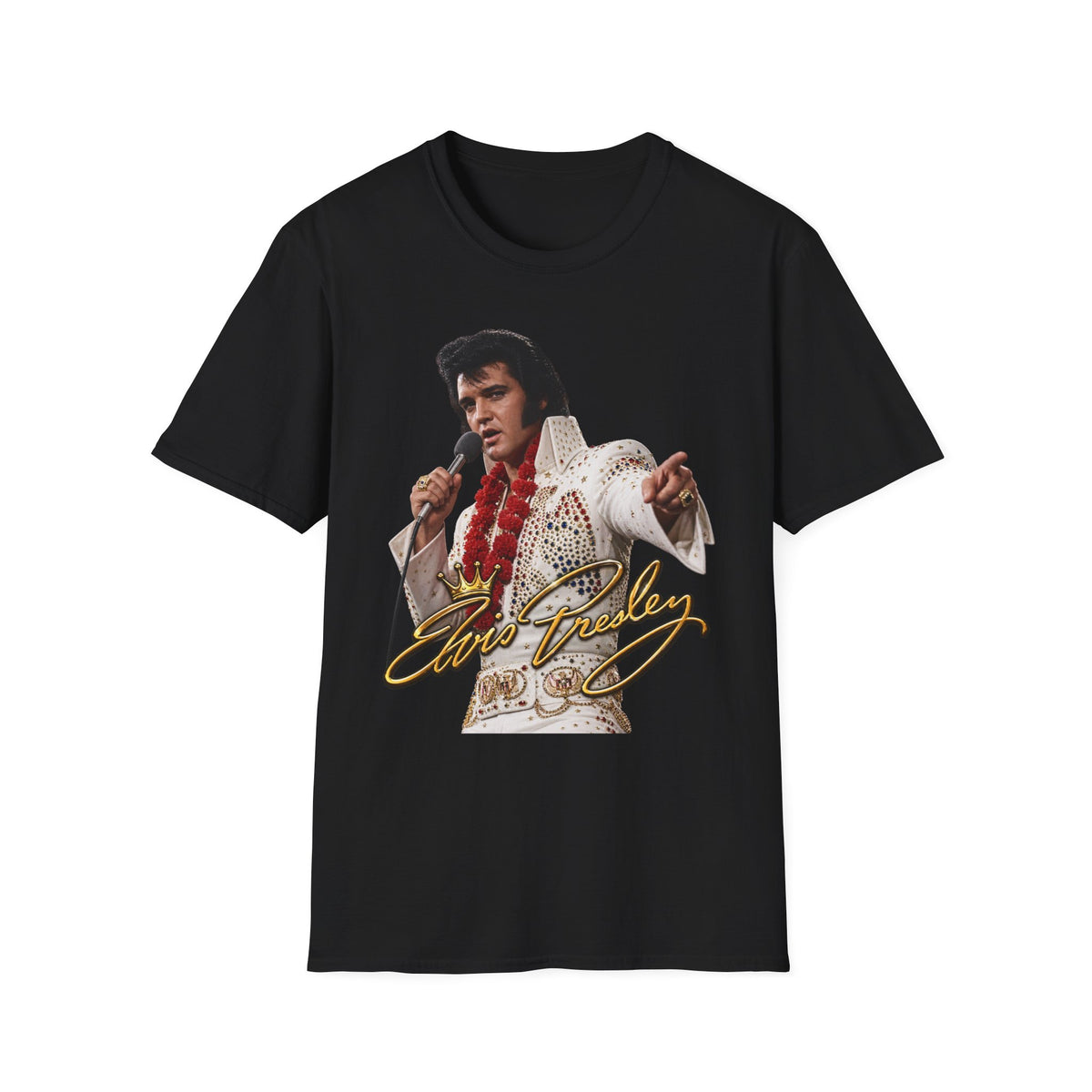 Elvis Pointing Unisex Softstyle T-Shirt