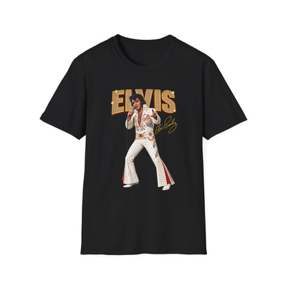 Elvis Presley Vintage Graphic T‑Shirt — 'Elvis' Signature Concert Tee