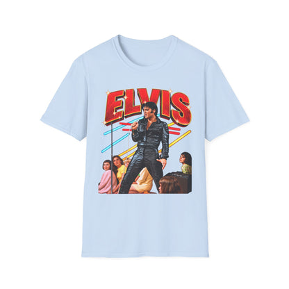 Retro Elvis Concert Sticker Tee