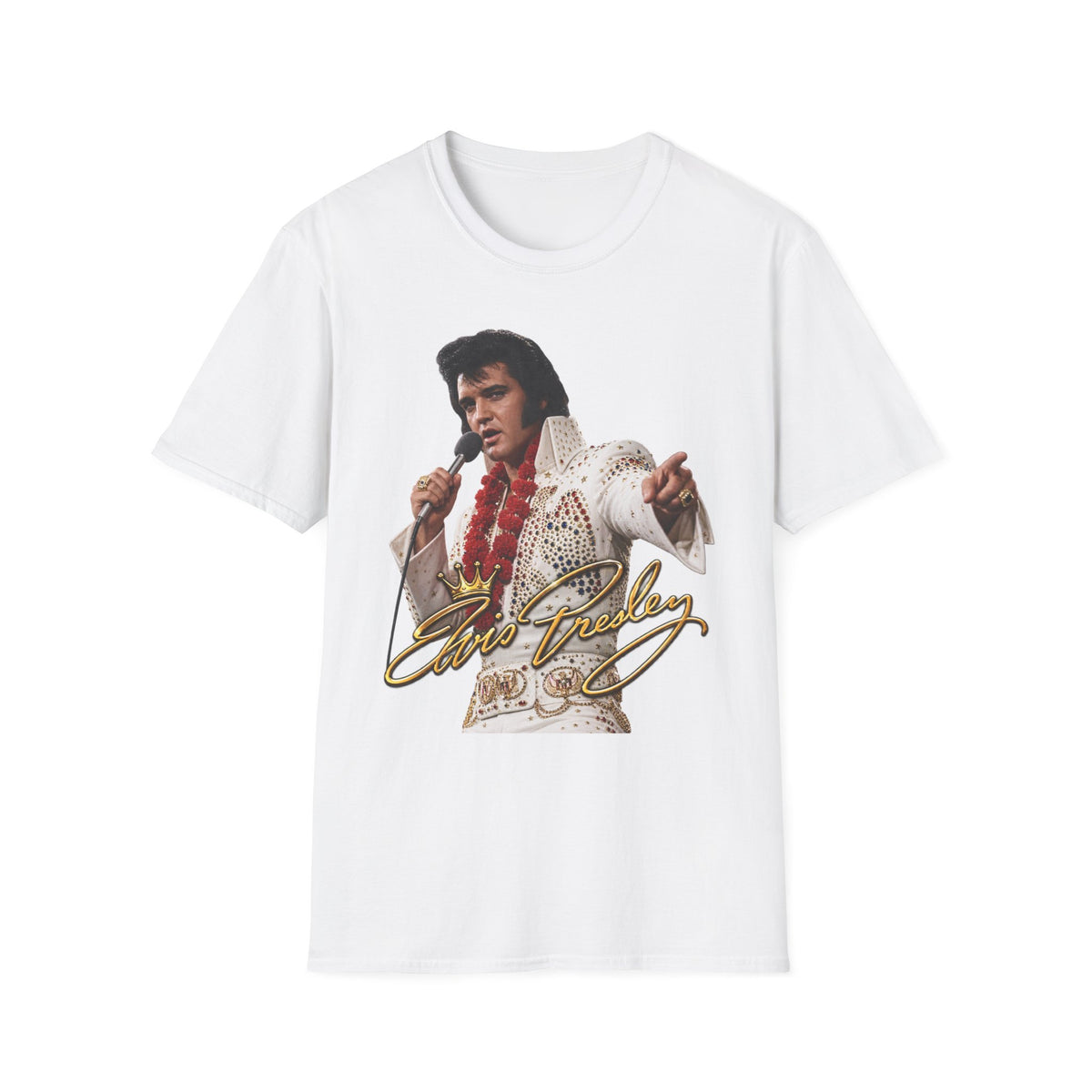 Elvis Pointing Unisex Softstyle T-Shirt