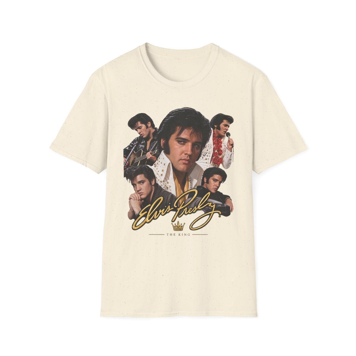 Elvis Vintage Rock Icon Collage T-Shirt
