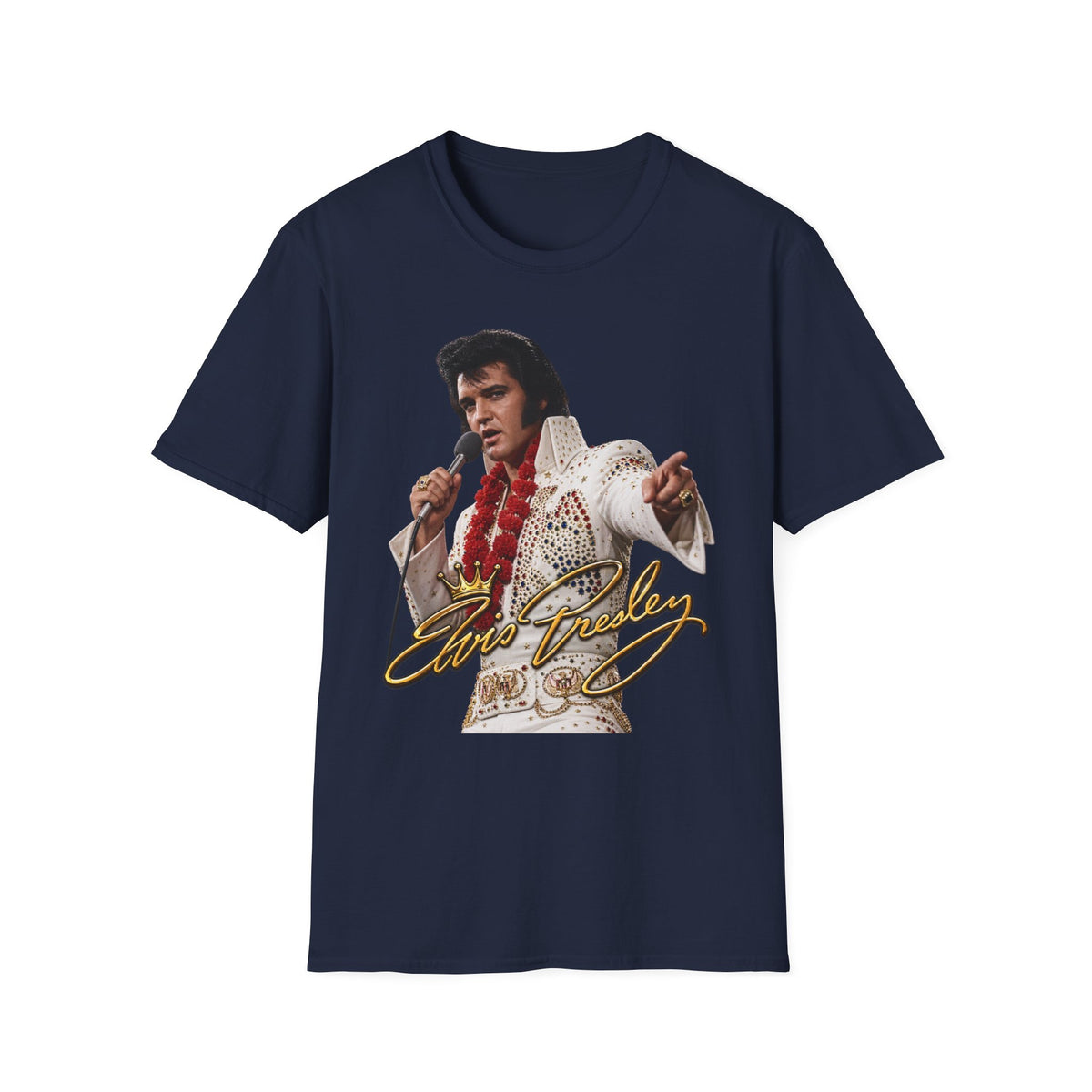 Elvis Pointing Unisex Softstyle T-Shirt