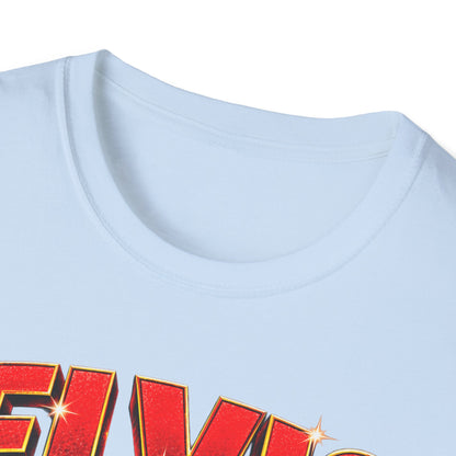 Retro Elvis Concert Sticker Tee