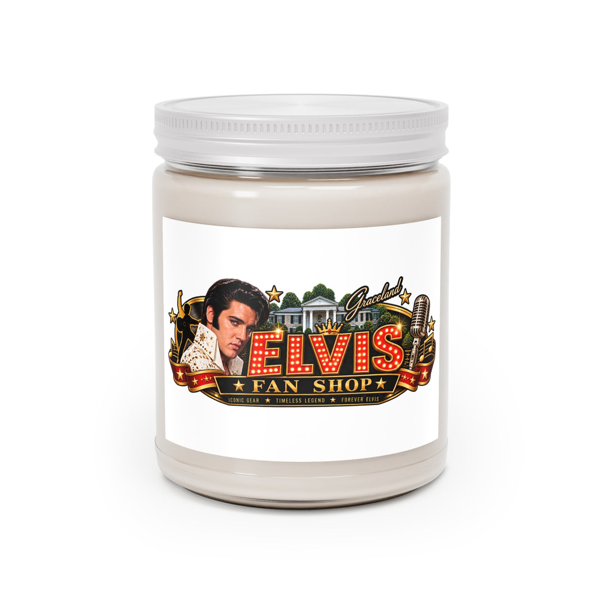 Elvis Fan Shop Scented Soy Candle — 9oz Jar