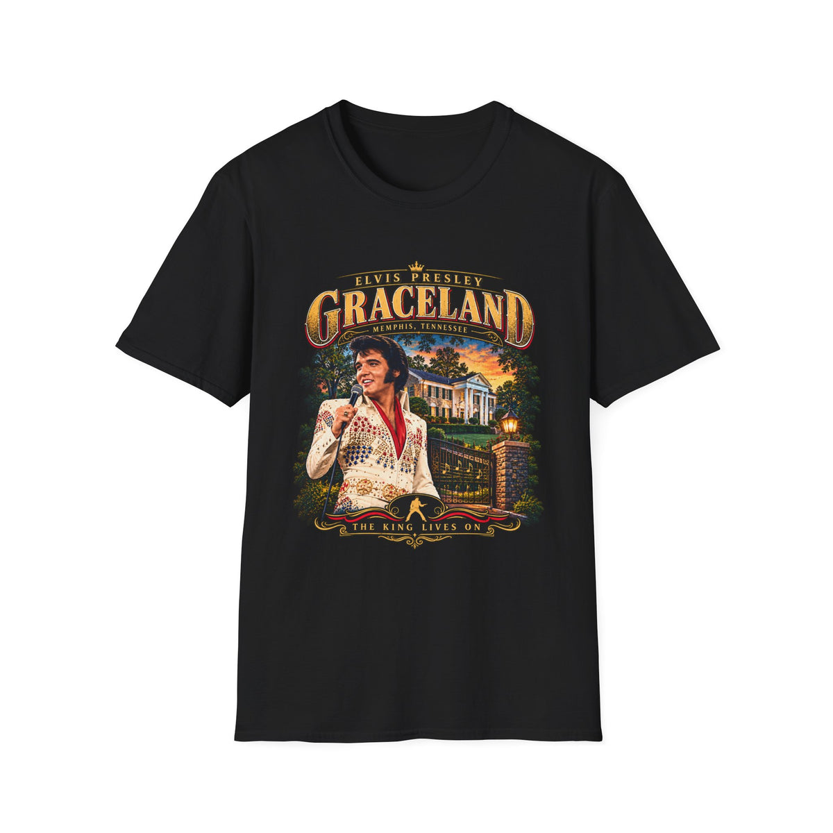 Graceland Elvis Presley Vintage Tour T-Shirt