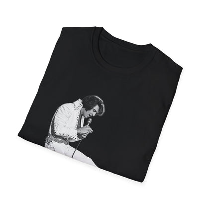Kneeling Elvis Vintage Script Tee