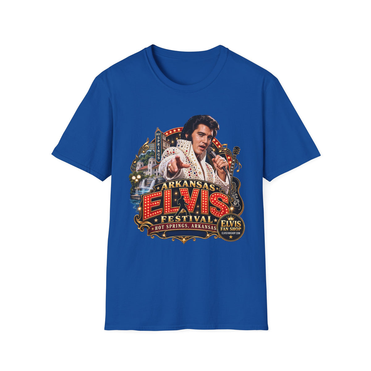 Hot Springs Elvis Festival Unisex Softstyle T-Shirt