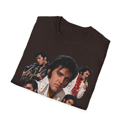 Elvis Vintage Rock Icon Collage T-Shirt