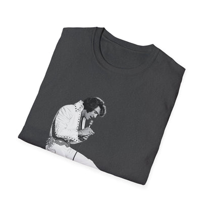 Kneeling Elvis Vintage Script Tee