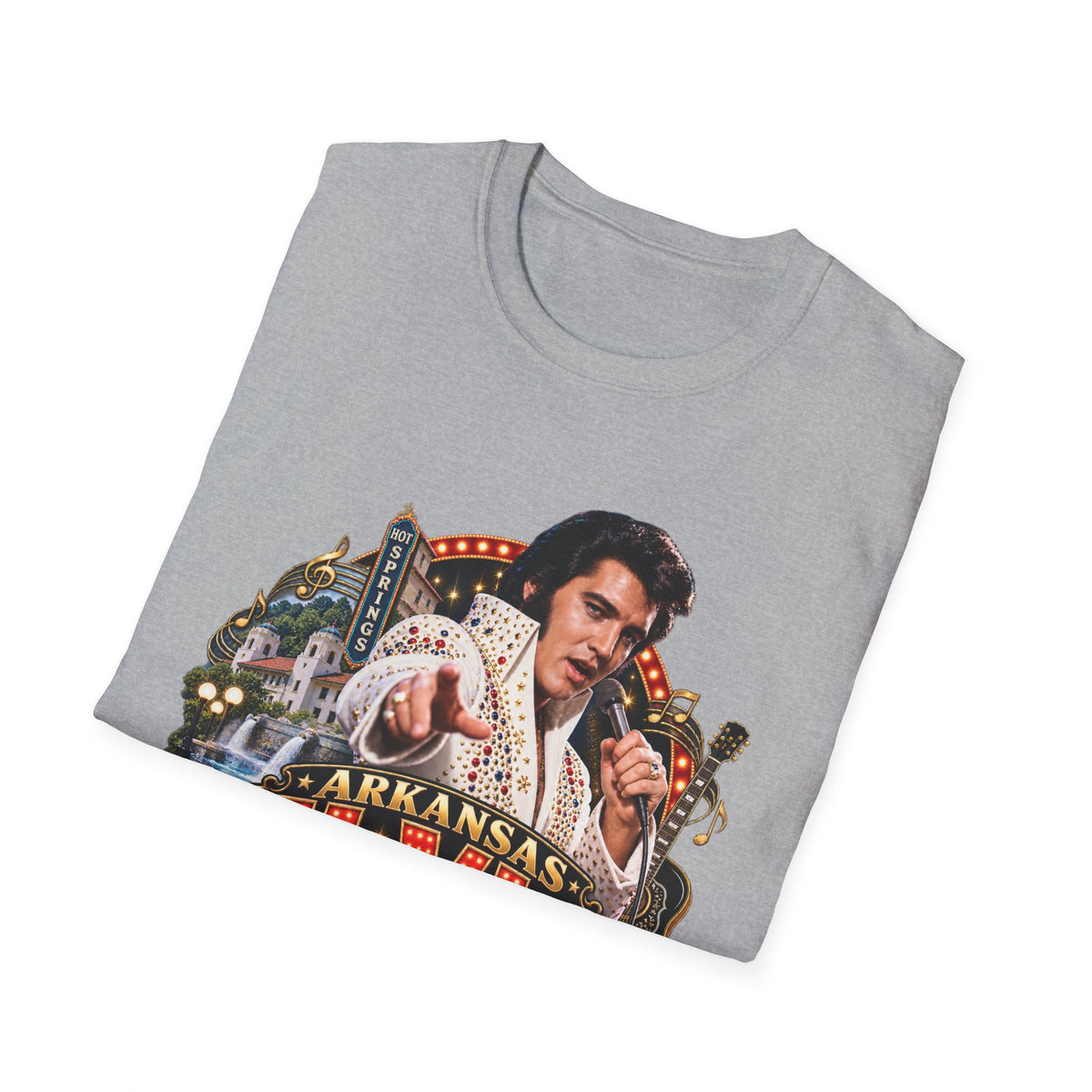 Hot Springs Elvis Festival Unisex Softstyle T-Shirt