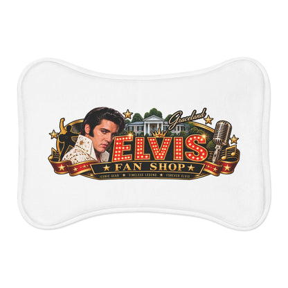 Elvis Fan Shop Pet Feeding Mat – Retro Graceland Dog & Cat Bowl Placemat