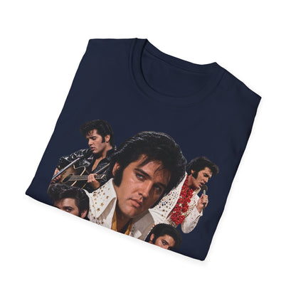 Elvis Vintage Rock Icon Collage T-Shirt
