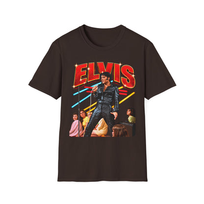 Retro Elvis Concert Sticker Tee