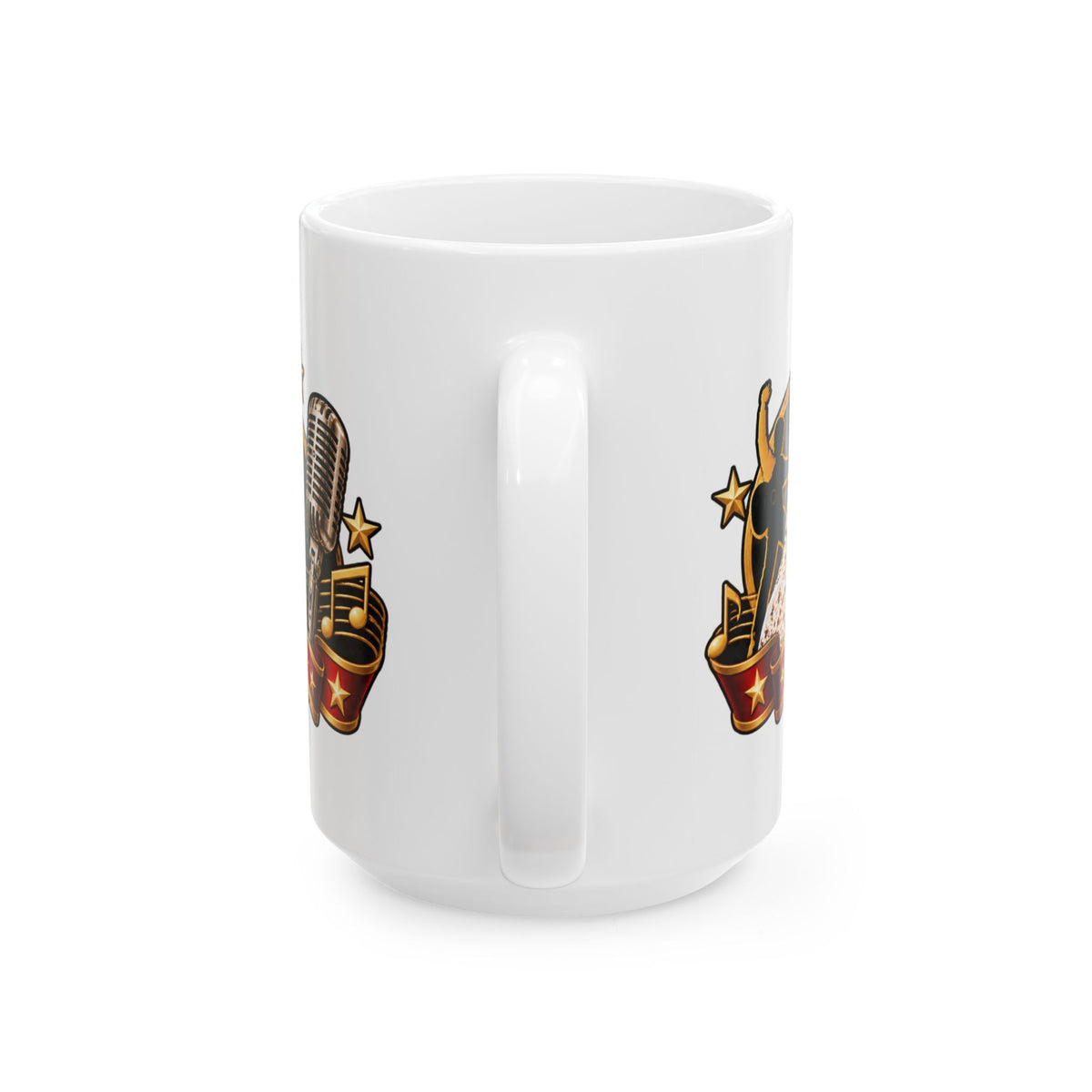 Elvis Fan Shop Ceramic Mug — Retro Rock 'n' Roll Design (11oz, 15oz)