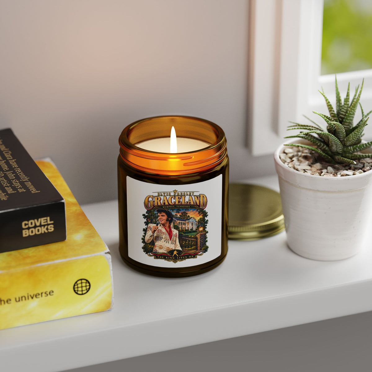 Graceland Coconut Apricot Scented Candle (4oz & 9oz)