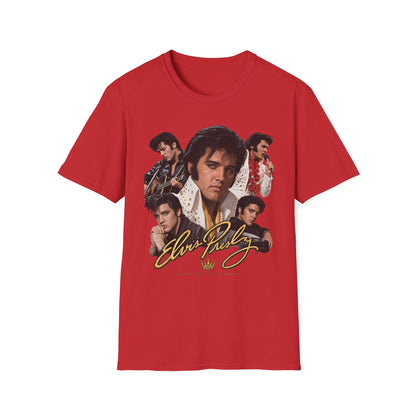 Elvis Vintage Rock Icon Collage T-Shirt