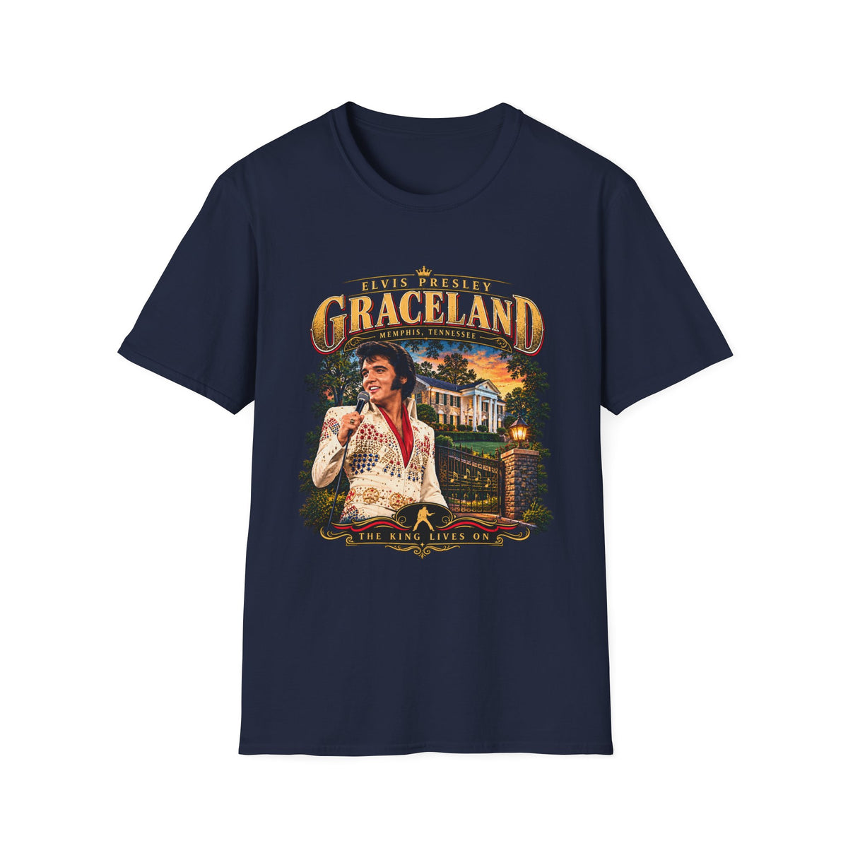 Graceland Elvis Presley Vintage Tour T-Shirt