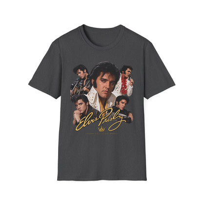 Elvis Vintage Rock Icon Collage T-Shirt