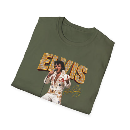 Elvis Presley Vintage Graphic T‑Shirt — 'Elvis' Signature Concert Tee