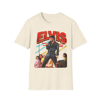 Retro Elvis Concert Sticker Tee