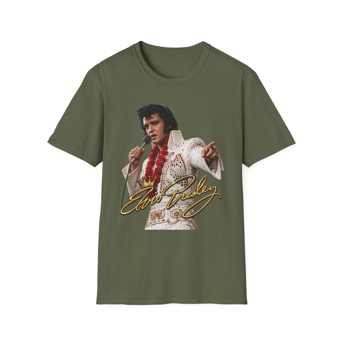 Elvis Pointing Unisex Softstyle T-Shirt