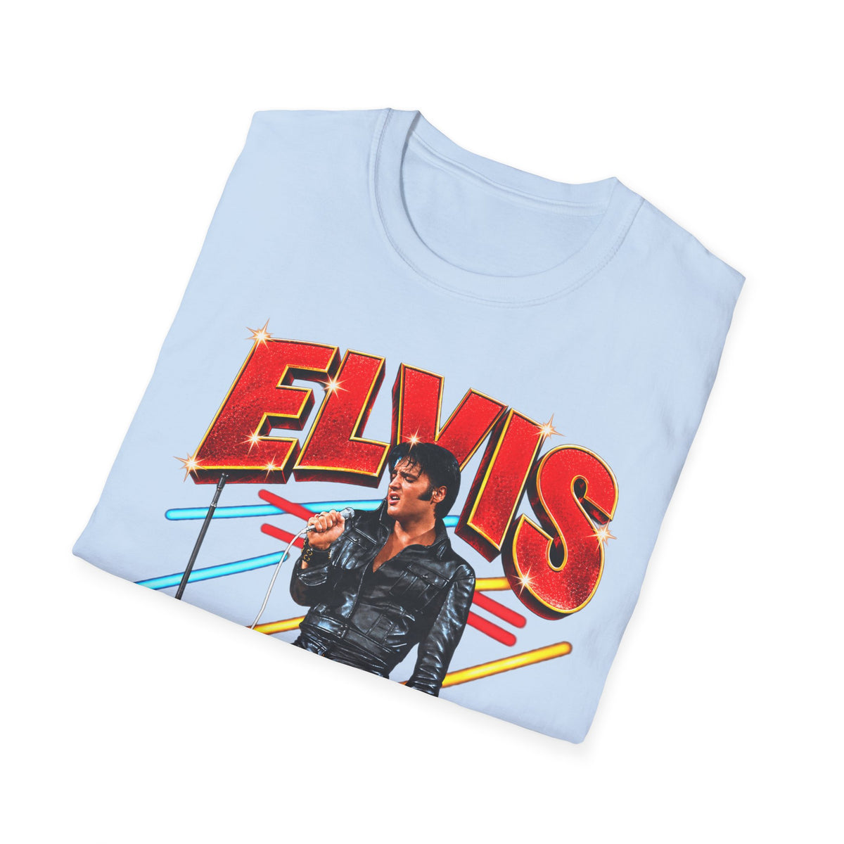 Retro Elvis Concert Sticker Tee
