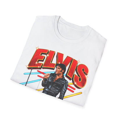 Retro Elvis Concert Sticker Tee