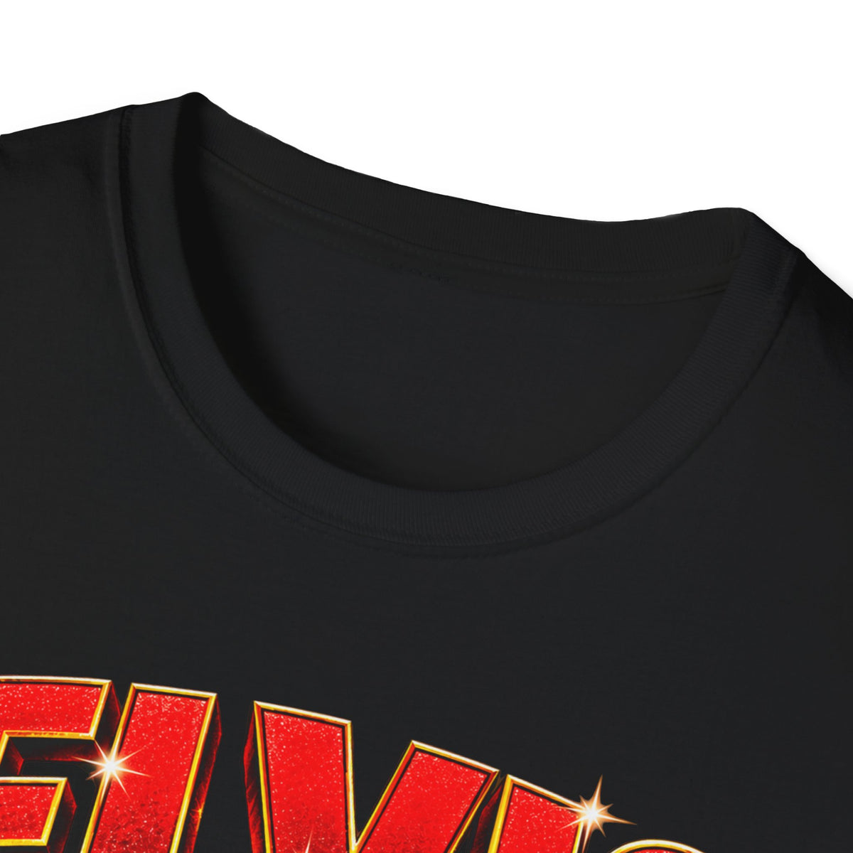 Retro Elvis Concert Sticker Tee