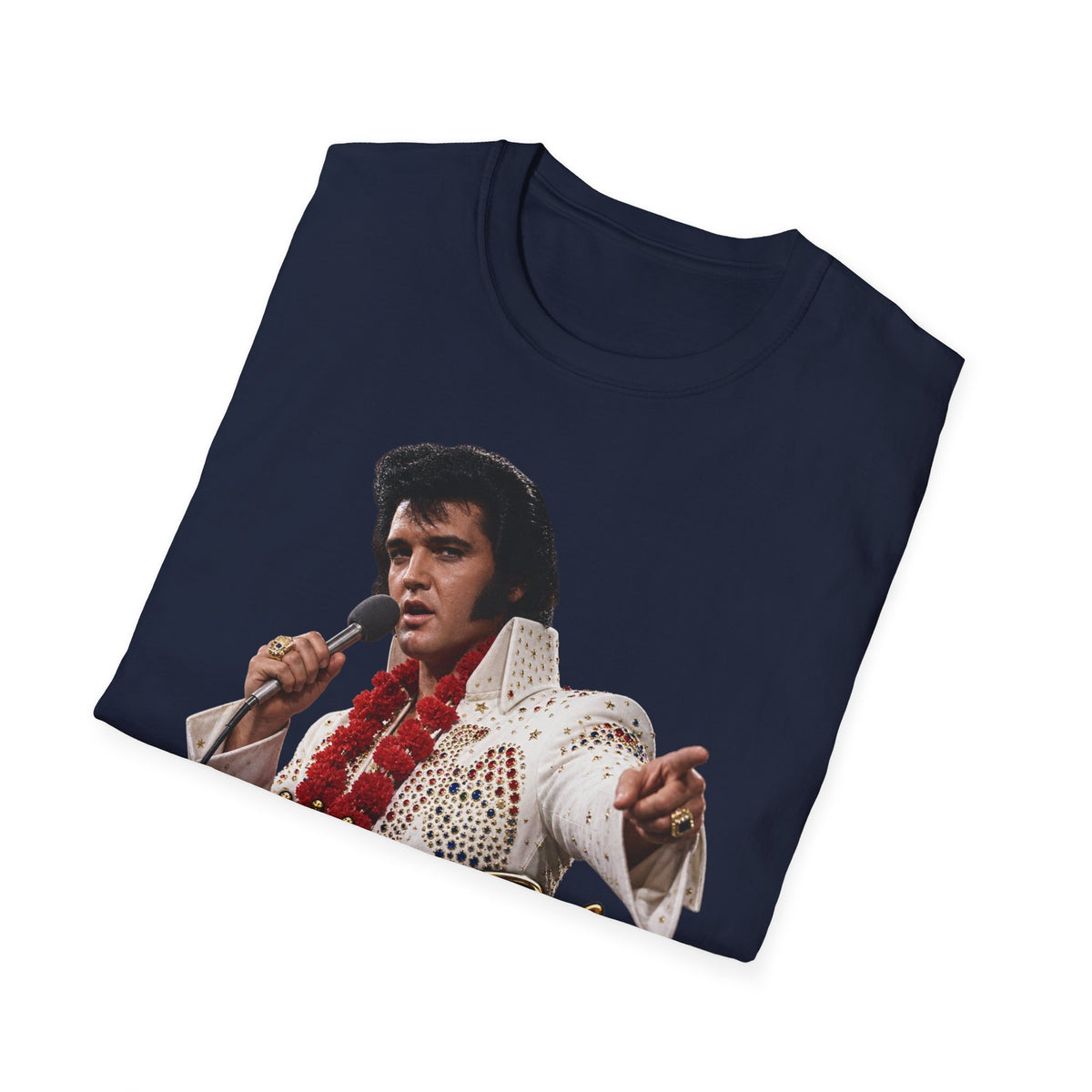 Elvis Pointing Unisex Softstyle T-Shirt
