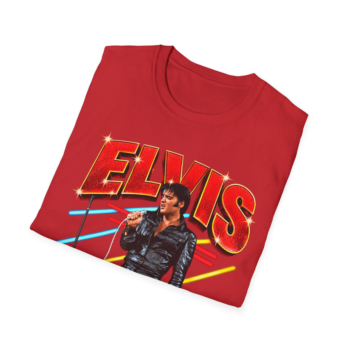 Retro Elvis Concert Sticker Tee