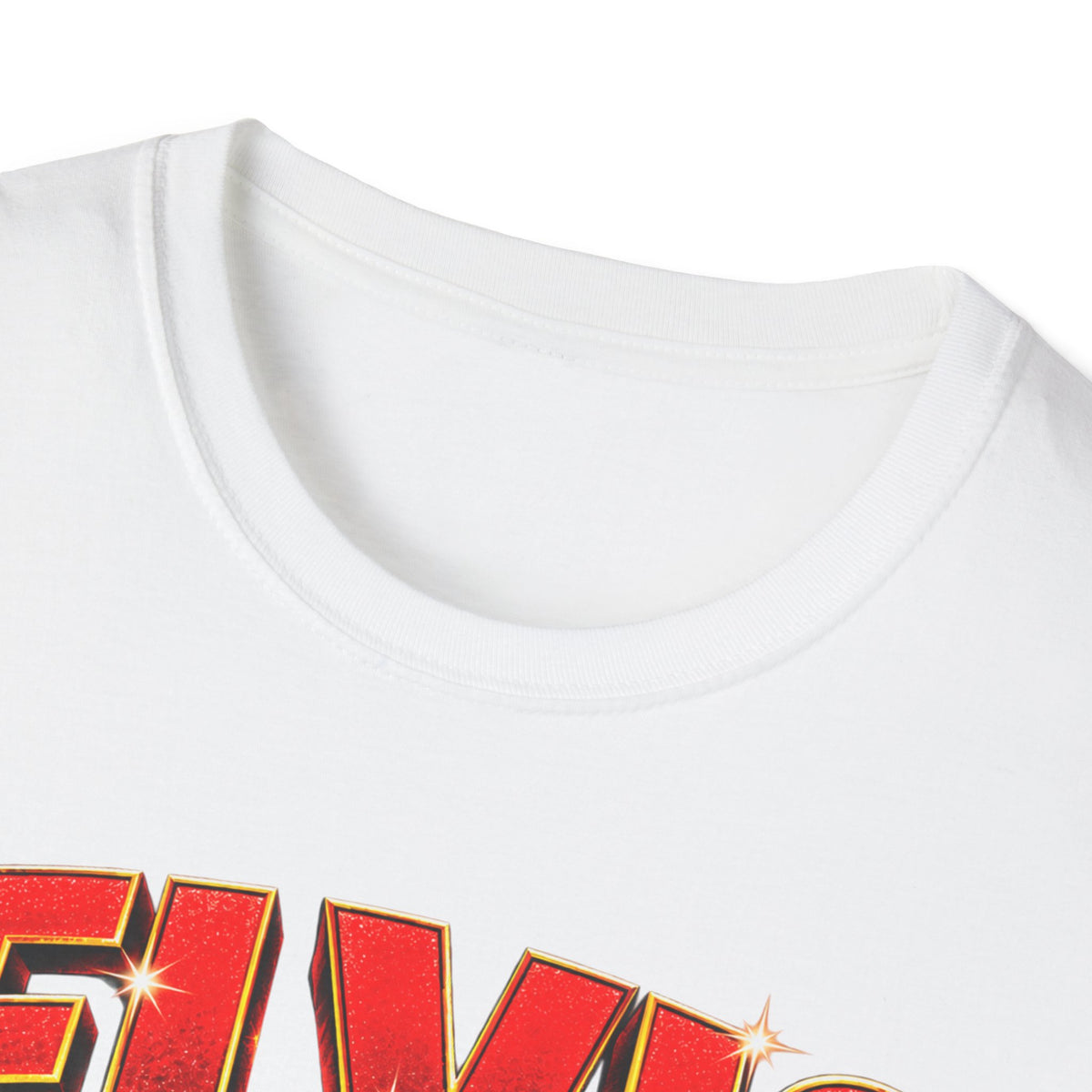 Retro Elvis Concert Sticker Tee