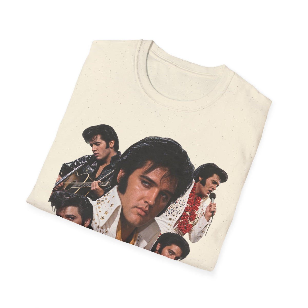 Elvis Vintage Rock Icon Collage T-Shirt