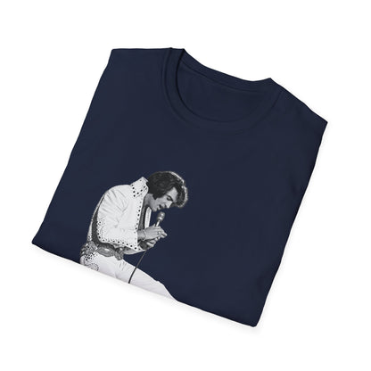 Kneeling Elvis Vintage Script Tee